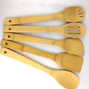 Ensemble <span class=keywords><strong>de</strong></span> spatules en bambou pour la <span class=keywords><strong>cuisine</strong></span>, écologiques, durables, naturels, multifonctions, cinq pièces, <span class=keywords><strong>ustensiles</strong></span> <span class=keywords><strong>de</strong></span> <span class=keywords><strong>cuisine</strong></span>, sans danger pour les aliments - Product Image 2