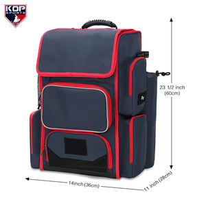 Темно-синий/красный бейсбольная сумка Софтбол напечатанный рюкзак Пользовательский логотип - Product Image 2