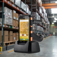 Inalámbrico portátil Android 10 PDA de mano 1D 2D QR Code Inventory Scanner 4GB Capacidad de memoria IP68 NFC WiFi Industrial Robusto