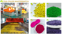 E3515A Masterbatch de couleur jaune EVA pour la production de composés et granulés EVA de qualité moulage pour chaussures en EVA