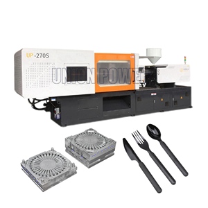 Unionpower hoàn toàn tự động tốc độ cao Máy ép phun nhựa dùng một lần muỗng/nĩa/Dao làm máy móc - Product Image 1