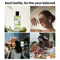 MULAN Parfum pour femme, marque privée, 100 ml, Jade Dragon EDT, parfum naturel longue durée, riche, boisé et fumé, au thé vert
