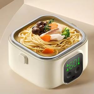 2025 Newly Designed Portable 800ml Insulated Bow Smart Lunch Box for Kids Wireless USB <b>Battery</b>-Powered for Car Home Outdoor Use - Product Image 3