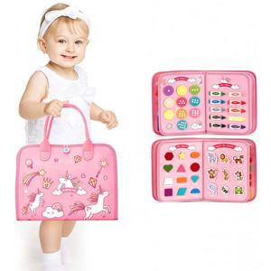 Feltro Learning Board Baby Montessori Toy Boy Early Education <span class=keywords><strong>Puzzle</strong></span> Busy Board - Product Image 1