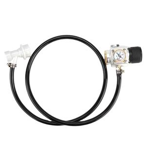 Kit d'accessoires de verrouillage pour <span class=keywords><strong>aquarium</strong></span>, régulateur de pression de dioxyde de carbone <span class=keywords><strong>CO2</strong></span> <span class=keywords><strong>mini</strong></span>, tuyau de gaz 5/16 pouces, manomètre, bille - Product Image 6