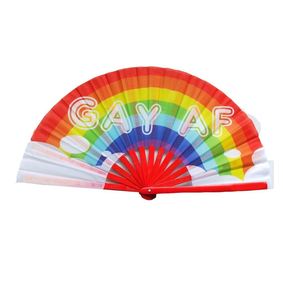 Nature Bamboo Hand Fan Custom Printed Folding Clack DIY Style for Home Decoration New Year Occasions Business Promotional <b>Gifts</b> - Product Image 1