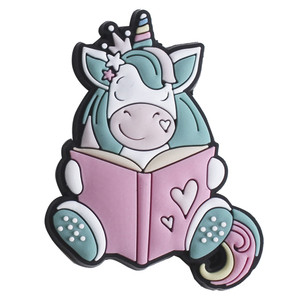 Vente en gros 2023 nouveauté PVC souple <span class=keywords><strong>licorne</strong></span> conception chaussures breloques dessin animé mignon chaussure décoration accessoires boucle Bracelets caoutchouc - Product Image 5