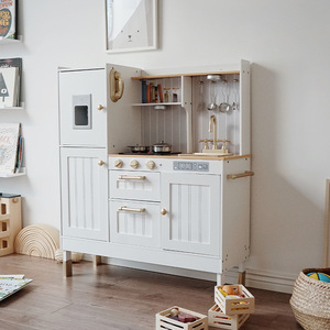 Gioco in legno coinvolgente <span class=keywords><strong>cucina</strong></span> <span class=keywords><strong>con</strong></span> frigo realistico che <span class=keywords><strong>cucina</strong></span> divertimento per i bambini - Product Image 4