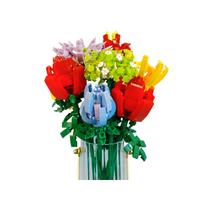 MoYu Set mainan blok Mini DIY Model pot 3D buket tanaman bunga blok bangunan untuk hadiah