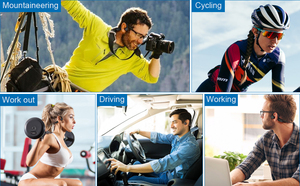 Es Stable Fit Cuffie <span class=keywords><strong>a</strong></span> conduzione <span class=keywords><strong>a</strong></span> Orecchio Aperto per l'ascolto di musica sportiva in ufficio al coperto e telefonate - Product Image 6