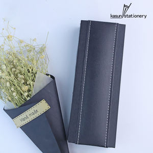 Boîte à stylos de luxe populaire en cuir PU avec LOGO personnalisé grande boîte pour stylos en métal - Product Image 4