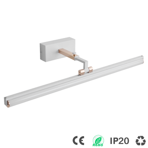 Applique murale LED linéaire minimaliste noire, blanche et dorée, longue et fine, pour intérieur, lampe murale longue pour chevet - Product Image 3