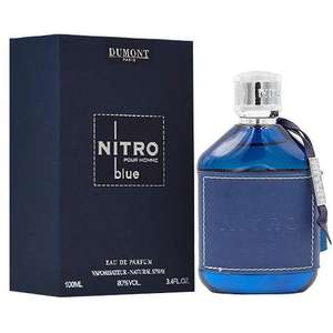 Dumont Nitro Blue Eau De Parfum 100 ml, Spray Natural para Hombre, Aroma Fresco, Estilo Moderno - Product Image 1