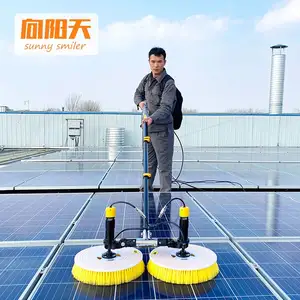 Hot Sale Solar panel Reinigung Waschmaschine 3,5/5,5/7,5 m automatische Bürste mit Doppelkopf-Roboter batterie