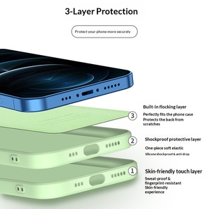 Funda <span class=keywords><strong>de</strong></span> Silicona Líquida Tengyan Personalizable, Minimalista, <span class=keywords><strong>de</strong></span> Color Sólido, Suave y Resistente a Impactos para X XR 11 12 13 <span class=keywords><strong>14</strong></span> 15 16 Max - Product Image 3