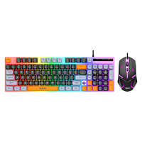 Combo de Teclado y Ratón con Cable de 98 Teclas, Retroiluminación, Botones Multifunción, Compatible con OEM para Teclados de Juego, Gran Venta