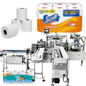 Máy đóng gói tự động hoàn toàn giấy vệ sinh cuộn, khăn ăn, miếng lót thấm hút dùng một lần, máy đóng gói miếng bọt biển chà rửa - Product Image 1