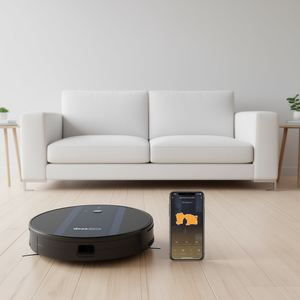 Aspiradora Robótica Ultrafina Geek Smart DB G6, 1800Pa de Succión, Navegación LDS, Control por Aplicación Wi-Fi, Filtro HEPA, Alimentada por Batería, Negra - Product Image 2