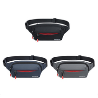 Sac banane sport élégant Qetesh personnalisé, sac de taille portable multi-poches avec sangle réglable pour les voyages et les activités de plein air