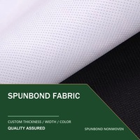 Tissu non tissé spunbond, taille et épaisseur personnalisées, fourniture directe d'usine pour rideaux et draperies