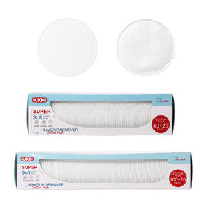 UUKKG แผ่นสำลีเช็ดเครื่องสำอางแบบกลม 80-120 ชิ้น แผ่นสำลีแบบกล่องสามชั้นสำหรับทำความสะอาดผิวหน้า - Product Image 4