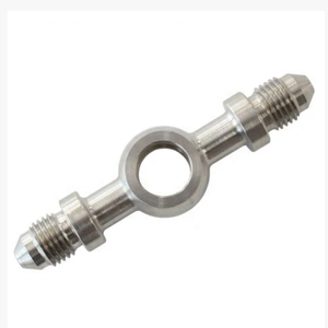 Services d'usinage CNC de précision, <span class=keywords><strong>banjo</strong></span> long en acier inoxydable sur mesure avec double extrémité 3AN - Product Image 1