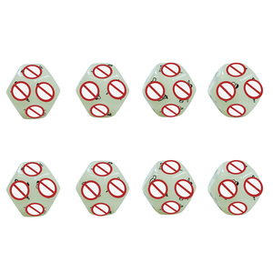 Factory Direct 12 faces Glow-in-The-Dark Sexy Dice pour Couples <span class=keywords><strong>Jeu</strong></span> de flirt adulte acrylique avec chiffres en gras et commandes coquines - Product Image 3