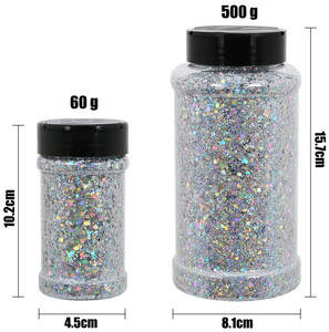 Wholesale Mixed Chunky Holographic PET Glitter Hexagon <b>Sequins</b> Multi‑Sizes for Epoxy Resin Craft Extrusion Projects free samples - Product Image 4