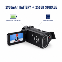 Caméra vidéo numérique personnalisée OEM ODM, 64MP, écran tactile, enregistreur vidéo pour la création de contenu, caméra vidéo professionnelle 4K