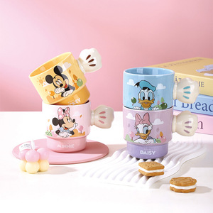 Juego de 4 <span class=keywords><strong>Tazas</strong></span> de Cerámica con Asa de Mickey y sus Amigos, 300 ml, Taza de Leche para Niños con Diseño de Dibujos Animados - Product Image 6