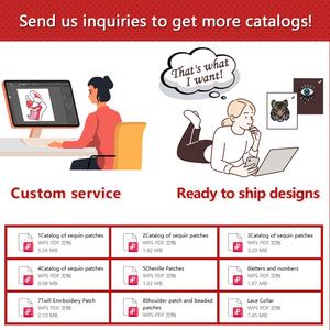 Готовые к отправке маленькие MQ кошки сова дизайн на заказ железные вышивки блестки нашивки железо на вышитые патчи животных - Product Image 3
