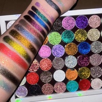 Private Label vegane pigmentierte holo graphische Multi chrom Lidschatten DIY Makeup Duo Chrome Lidschatten-Palette