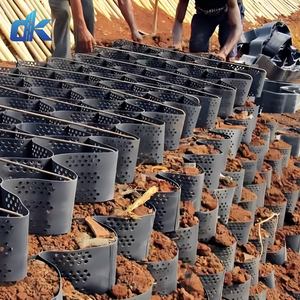 テクスチャ加工された穴あきHDPEプラスチックシートジオセル、水路の斜面補強保護用HDPEジオセルグリッド、芝生ジオセル - Product Image 2