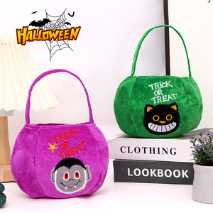 Bolsa de Halloween para Niños, Linda Bolsa de Truco o Trato, Bolso de Mano con Diseño de Murciélago, Cubo para Dulces - Product Image 4