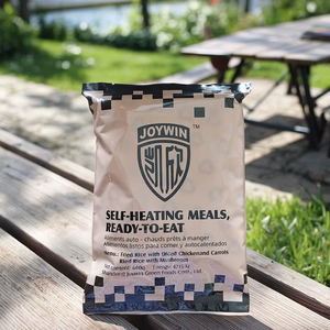 MRE Meal Ready-to-Eat cibo istantaneo OEM e fornitore sfuso di riso fritto con pollo a dadini e carote di riso essiccate con funghi - Product Image 1