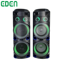 Nouvel amplificateur audio en bois double 12 pouces, boîte DJ, haut-parleur puissant, système de son stéréo super basse, paire de haut-parleurs