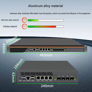 อุปกรณ์เครือข่ายอุตสาหกรรม BKHD N150 4 พอร์ต LAN 2.5G 10G SFP ไฟเบอร์เกตเวย์เราเตอร์ มินิพีซี - Product Image 4