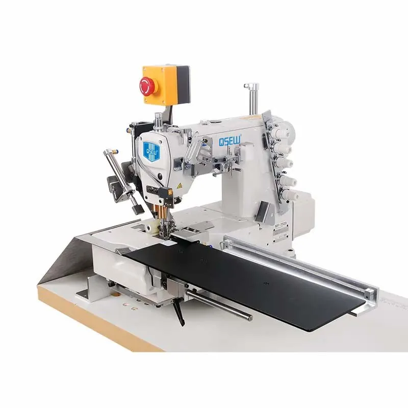 QS-600PL otomatis kaus bawah hemming interlock Mesin Jahit lengan Mesin jahit hemming