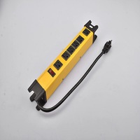 Nouvelle multiprise PDU en boîtier métallique, norme américaine, protection contre les surtensions, 6 prises CA, 15A, pour utilisation en armoire