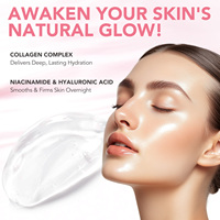 ALIVER Masque de Nuit Original au Collagène 75ml – Masque Pelliculaire Raffermissant Anti-Âge Hydratant Nuit