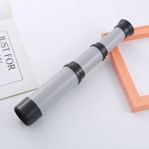 Children's Monocular Telescope 10-19.9x Magnification Silver Three Section Portable Outdoor Educational Toy For Teenagers - Product Image 1