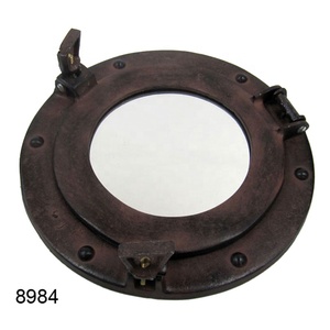 Ojo de buey redondo decorativo, artesanías indias, con marco de Color verde y pulido de espejo acabado - Product Image 4