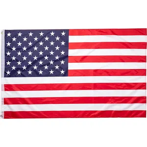 48H Delivery 3x5 Ft American USA Flag Longest Lasting US Flag Made From Polyester Printed Stars For Outdoors USA Flag