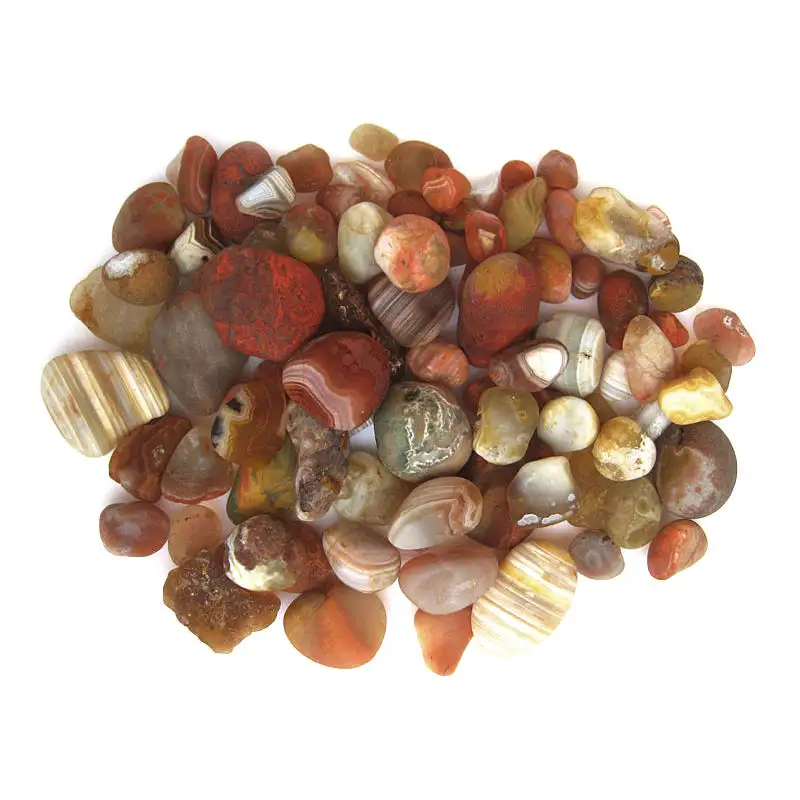Landscape River Rock Polished Pebble Stone Natural Mixed Colors Outdoor Modern Online Technical Support