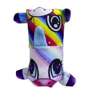 Boneka Sisi Ganda Boneka Anti Stres Air Wiggler Snake Fidget Flip Dapat Dibalik Wiggler Mainan Mewah