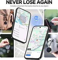 MiLi Mitag Duo para Localizador de Llaves, Rastreador GPS Inteligente para Android/iOS, Resistente al Agua IP65, Plástico, Compatible con Find My