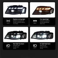 Bloc optique avant pour Audi A5 2008-2011, style RS5, LED DRL, clignotants séquentiels, projecteur