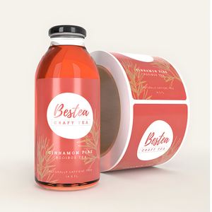 Etiquetas Rectangulares Autoadhesivas para Botellas de Bebidas Green Garden, Impresas en PET Offset, Ecológicas, para Envases de Jugo de 16 oz - Product Image 4