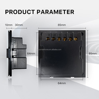 Interrupteur tactile intelligent Tuya, interrupteur intelligent Zigbee, panneau d'interrupteurs intelligent 4 voies, produits pour la maison intelligente, variateur de lumière intelligent, maison intelligente