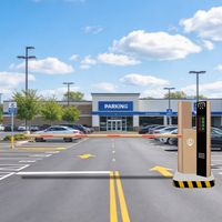 Système de barrière de stationnement intelligente personnalisé avec reconnaissance de plaque d'immatriculation, machine tout-en-un pour parking d'entreprise